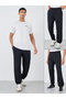 Pack of 2 - Solid Terry Relaxed Fit Elasticated Cuff Joggers