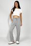 Women's Adjustable Waist Striped Pocket Trousers Navy Blue
