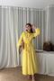 Half Patched Waist Tie Skirt Blouse Dress - 5
