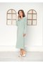 Zakkum Long Sleeve Knee Length Lace Detail Nightwear Dress Tunic 39-15