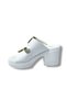 Champs Elysees K505-25 Leather Anatomical Double Tape Wedge Heeled Women's Slippers - 3