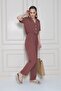 Women's Jacket Collar Elastic Waist Jumpsuit - 700-2622 - 5