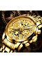 Quartz Watch Brand Gold Watch Men's Automatic Hollow Trend