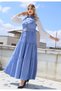 Women's Front Half Button Belt Detail Dress