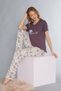 Short Sleeve Viscose Pajama Set 88-118 - 4