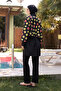 Women's Hijab Fresh Slice Fruit Printed Full Covered 3 Piece Swimsuit Set - 7