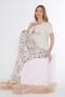 Short Sleeve Viscose Pajama Set 88-118 - 2