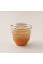 طقم فناجين قهوة زجاجية 6 قطع، فضي