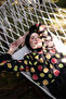 Women's Hijab Fresh Slice Fruit Printed Full Covered 3 Piece Swimsuit Set - 8
