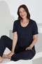 Bamboo Short Sleeve Maternity Maternity Pajamas Set 30241Y-30245Y - 3