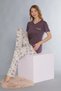 Short Sleeve Viscos Pajama Set 88-116 - 3