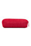 01106 Red Water Resistant Crinkle Fabric Unisex Single Compartment Pen Holder Pencil Case - 6