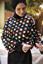 Women's Hijab Color Pop Printed Full Covered 3 Piece Swimsuit Set - 6