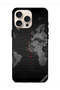 غطاء حماية لجهاز Apple iPhone 16 Pro Max بتصميم خريطة العالم