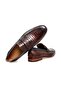 Chocolate Color Laceless Genuine Leather Men's Shoes
