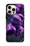 غطاء حماية لجهاز Apple iPhone 16 Pro - زهور داكنة