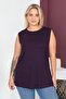 Large Size Thick Strap Lycra Slit Sports and Daily Combed Cotton Tank Top Blouse