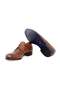 Tan Color Lace-Up Genuine Leather Men's Shoes - 3