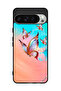 Google Pixel 9 Pro Protective Case Cover Butterflies Flying Over Paint Color