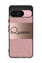 غطاء حماية لجهاز Google Pixel 9 بخلفية لامعة من Queen Glitters
