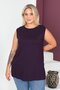 Large Size Thick Strap Lycra Slit Sports and Daily Combed Cotton Tank Top Blouse - 5