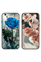 حافظتان واقيتان لهاتف Apple iPhone 6/6s، بتصميم وردة المساء وزهور الخوخ الجميلة