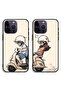 Two Cases For Apple iPhone 14 Pro Max Protective Covers Scooter Driving Couple Case Back Covers