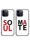 حافظتان لهاتف Apple iPhone 14 Pro Max، أغطية حماية، غطاء خلفي لـ Soul Mate Couple