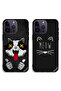 حافظتان واقيتان لهاتف Apple iPhone 14 Pro Max بتصميم Marshmallow Cat وMeo