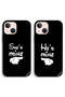جرابان واقيان لهاتف Apple iPhone 13، غطاءان خلفيان يحملان عبارة "He is Mine" و"She is Mine"