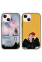 حافظتان واقيتان لهاتف Apple iPhone 13 mini بتصميم فتاة وحيدة حزينة