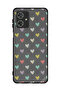 غطاء حماية لهاتف موتورولا موتو جي 54 5G بنقشة قلوب صغيرة