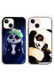 حافظتان لهاتف Apple iPhone 13 mini، أغطية حماية بتصميم باندا وقبعة وفن باندا
