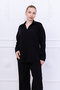 Black Oversize Shirt-Pants Suit - 5
