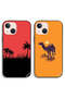 حافظتان لهاتف Apple iPhone 13 mini، أغطية حماية بتصميم شجرة تمر وفن الجمال