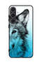 غطاء حماية لهاتف Samsung Galaxy S25 Plus بتصميم نصف وجه ذئب
