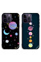 جرابان لهاتف Apple iPhone 14 Pro Max، أغطية واقية، كواكب وفن ونجم فضائي