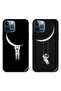 حافظتان لهاتف Apple iPhone 12 Pro Max، أغطية واقية بتصميم رائد فضاء متأرجح ومعلق على القمر