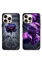 حافظتان واقيتان لهاتف Apple iPhone 16 Pro Max، زهور داكنة