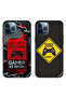حافظتان لهاتف Apple iPhone 12 Pro Max، أغطية حماية Gamer Zone وGame At Work