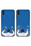 حافظتان واقيتان لهاتف Apple iPhone X، أغطية خلفية بتصميم لفتة حب للزوجين