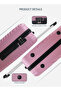 Para John Lightweight Travel Luggage Trolley Set 3 Pcs ABS -Pink - 2