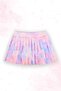 Tie Dye Patterned Shorts Skirted Crop Girl's Athlete Suit - 4
