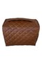 Quilted Travel Makeup Bag - Trend Cosmetic Accessory Leather - 6