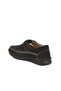 Black Suede Genuine Leather Men's Velcro Casual Shoes - 4