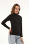 6 Pieces Women's Lycra Half Turtleneck Long Sleeve T-Shirt 95% Cotton 5% Lycra - 2