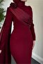 Ametsy Tailed Evening Dress - 2