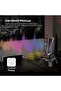 ميكروفون ألعاب قلبي الشكل مع تأثيرات RGB وحامل مضاد للاهتزاز والصدمات | أربعة أنماط قطبية - 6