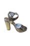 Women's Patent Leather Platform Summer Evening Dress Shoes - 5