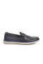 Navy Blue Genuine Leather Men's Casual Shoes C330 m